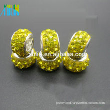 crystal Beads With rhinestone Big Hole Beads For Bracelets